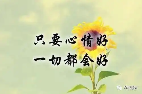 只要心情好,一切都会好