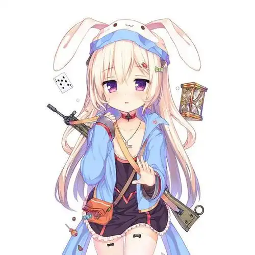 又萌又可爱的兽耳娘兔耳头像