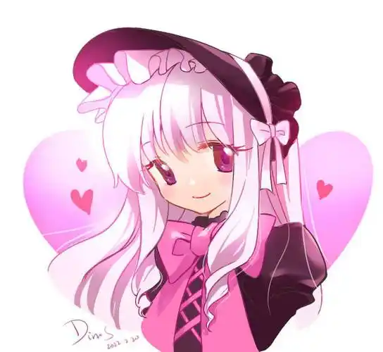 黑粉配色,充满古早味的洛丽塔.