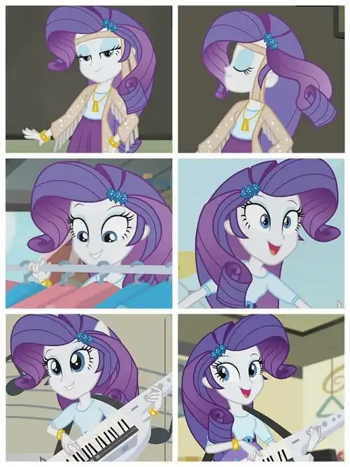 小马国女孩彩虹摇滚单人头像