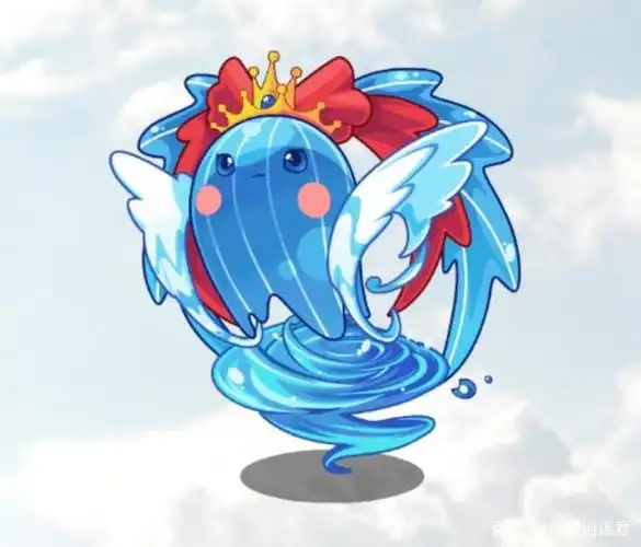 洛克王国:以貌美出名的水蓝蓝,三次进化后,成为王国的颜值担当