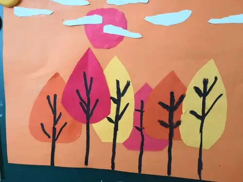 拼贴画——暖色印象