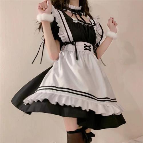 女仆装大码大佬日常套装洛丽塔轻熟女佣日系可爱女装伪娘cos服装