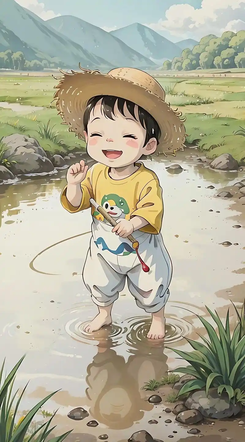 宫崎骏风格的男孩纸来喽,快把可爱的他带回家吧#图文伙伴计划  - 抖音