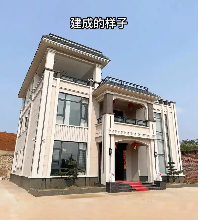农村房子是家,才是归宿.建一栋这样的房子美观又大气,面子十足 - 抖音