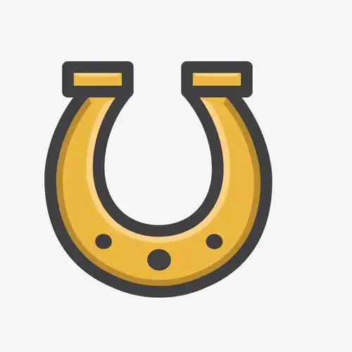 马蹄铁手绘创意矢量免抠图png