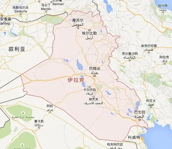 伊拉克地图|伊拉克首都地图|伊拉克热门城市地图