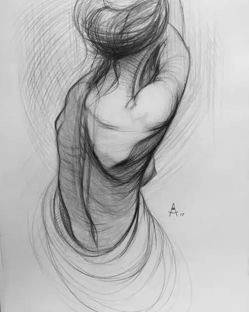 这素描线条简直美到炸裂了让人欲罢不能