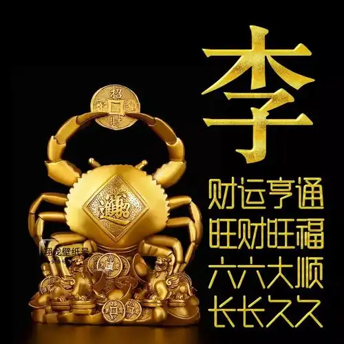 招财姓氏头像:财运亨通,旺财旺福,六六大顺,长长久久