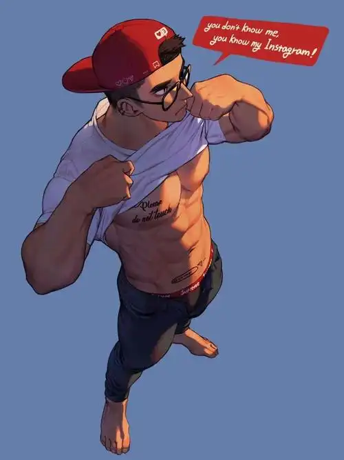 国外漫画师笔下的肌肉男太可了