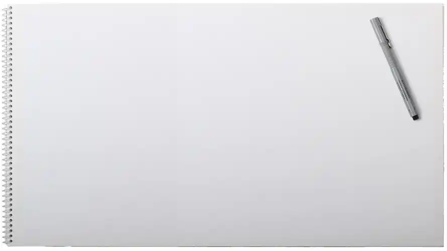 纯白纸张记事本