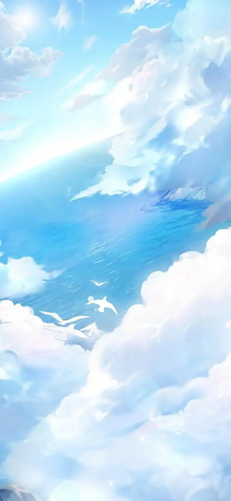 创作灵感 治愈系壁纸#治愈系锁屏壁纸 #天空壁纸 #动漫 - 抖音