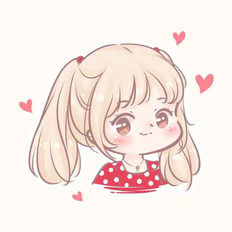 手绘卡通头像好可爱的女生头像哇