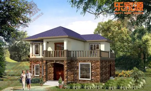 乐家源轻钢别墅效果图,最美农村别墅效果图