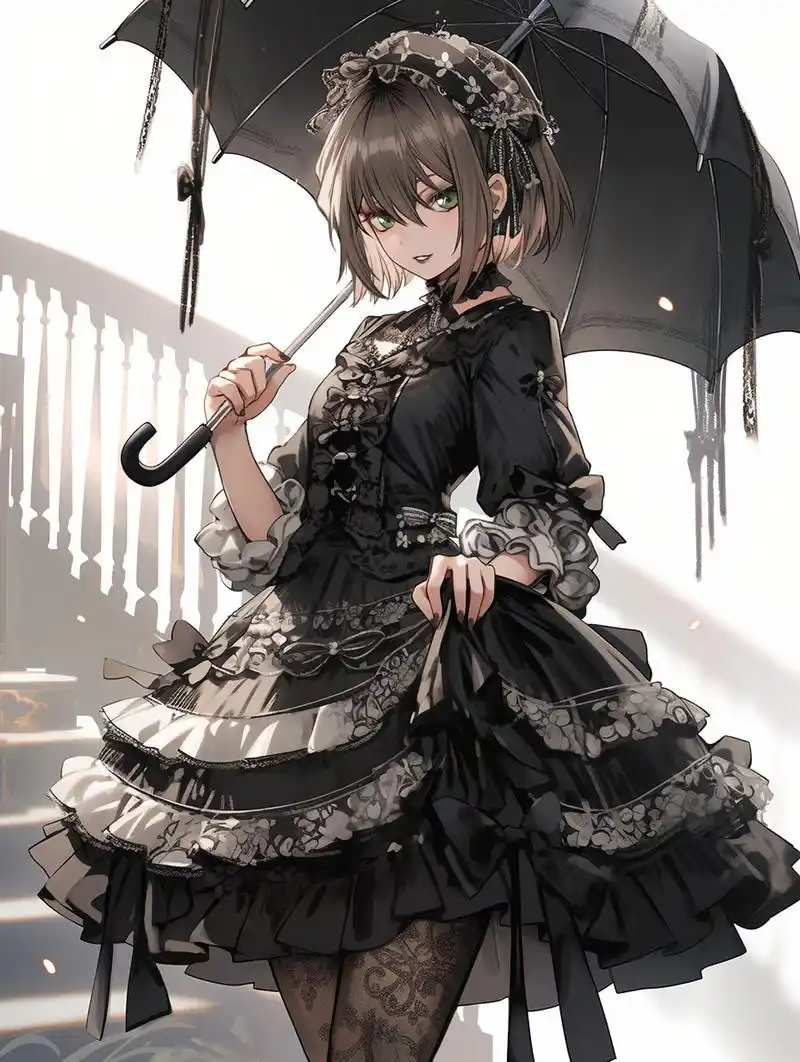 二次元# 暗黑系的哥特少女[awsl]