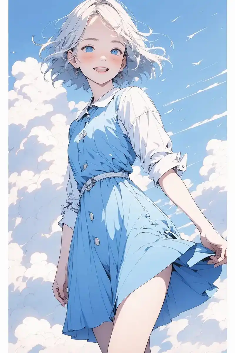 做最美的自己03.#动漫壁纸 #动漫头像 #女生头像 #蓝色 - 抖音