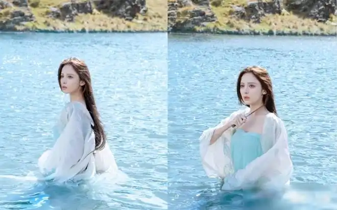 真三国无双最美貂蝉古力娜扎剧照出水芙蓉回眸凝望太美了