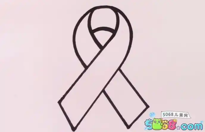 红丝带的画法步骤图 简单几步教你画飘扬的红丝带