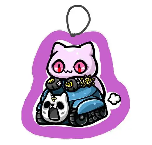 jojo的奇妙冒险杀手皇后骑穿心小车车吱吱叫毛绒挂件