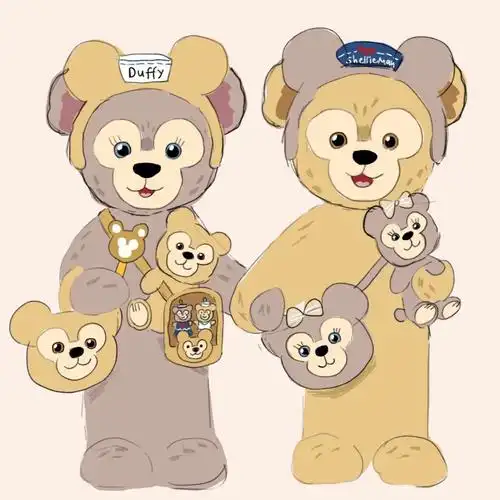 迪士尼  #上海迪士尼  #情侣头像  #可爱头像  #达菲  #雪莉玫