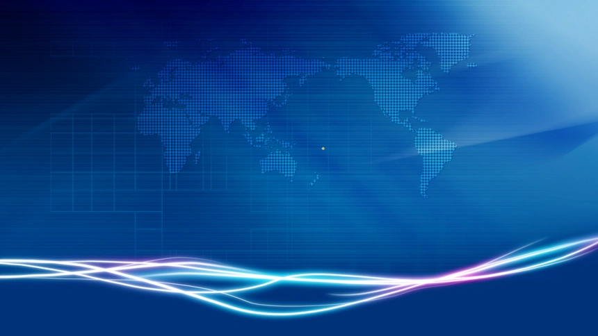 蓝色商务科技背景ppt课件