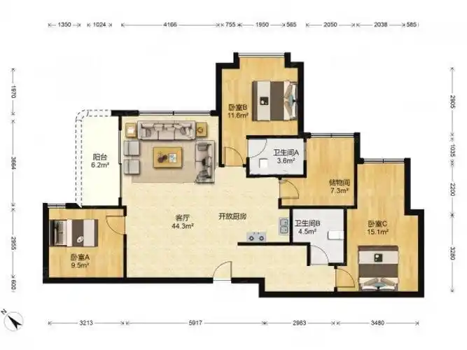 新急售笋盘658万还可以谈跑马地花园高楼层有钥匙