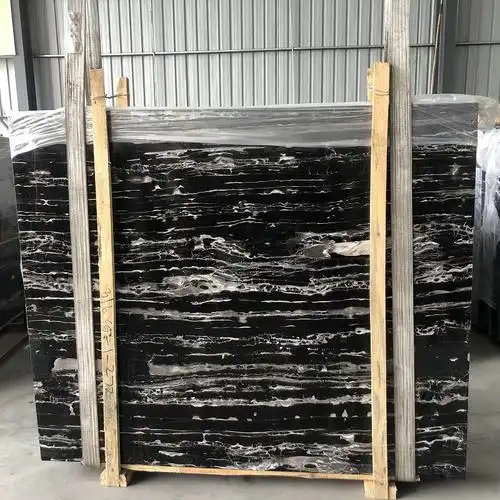 热卖酒店别墅地面墙面成品线条门槛家具黑色石材银白龙天然大理石