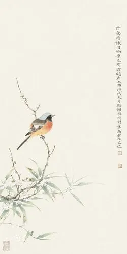 画家尚云没骨花鸟作品欣赏