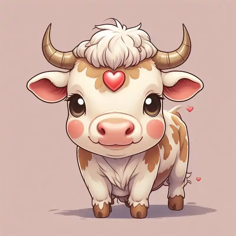 这些卡通牛头像真的太可爱啦!
