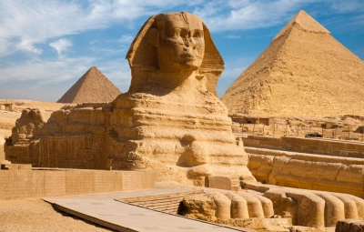 古埃及古王国时期的雕刻——狮身人面像