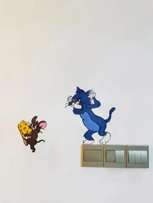 插座墙绘