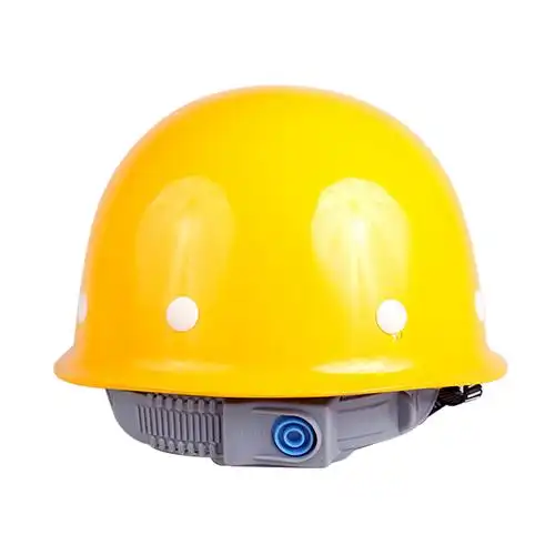 双安玻璃钢安全帽建筑工地施工防砸头盔高强度抗冲击安全帽黄色