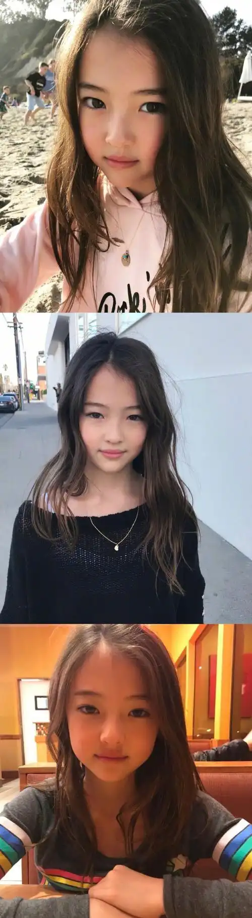 10岁的混血小模特ella gross