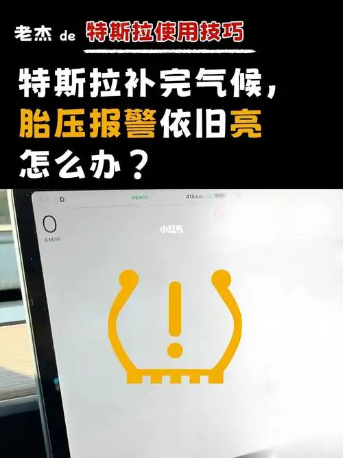 快速解决特斯拉补完气后胎压报警依旧亮问题