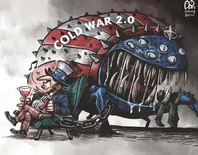 讽刺的是美国一边在全世界引战一边讲着"维护和平"的谎言ironically