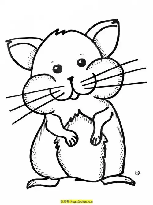 我家好看图片吃有只可爱的又好小仓鼠仓鼠宠物简单,仓鼠简笔画图片