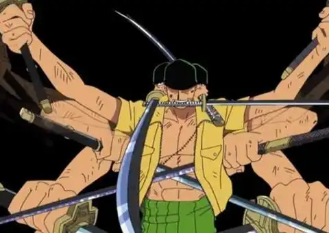 索隆战斗招式篇 鬼气九刀流·阿修罗