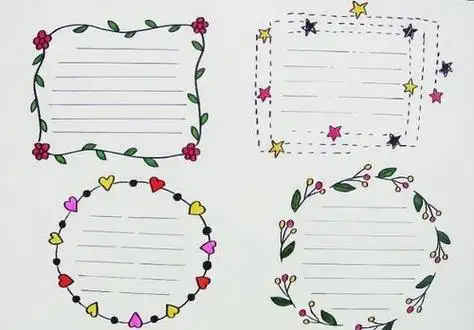 萌萌哒的简笔画手抄报手抄报简单又好看