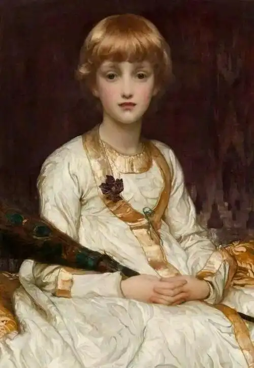 果然是油画大师,弗雷德里克·莱顿画的油画女性,性感而妩媚又有古典