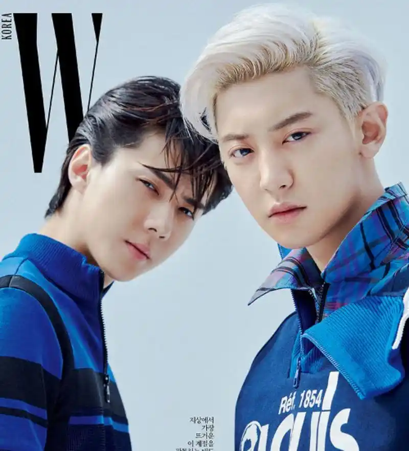 吴世勋朴灿烈小分队画报公开,网友:杂志主题是帅到睁不开眼?