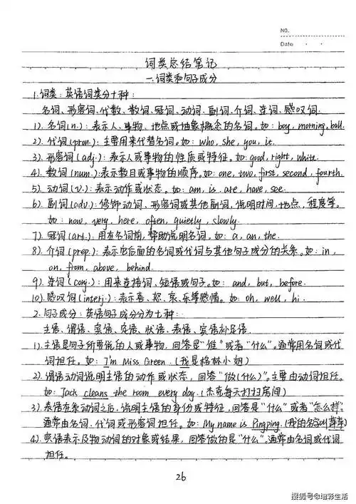 初中英语学霸笔记121页,覆盖3年所有知识点(收藏)