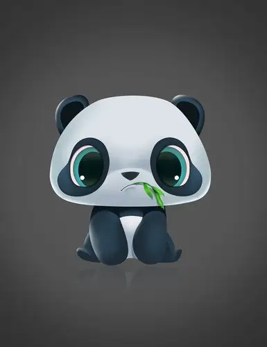 临摹小熊猫一只