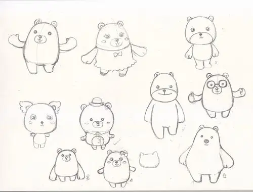 卡通公仔熊设计