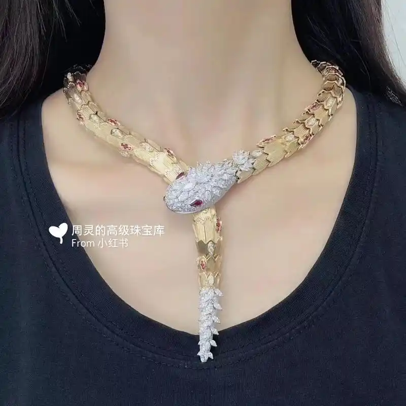 宝格丽豪华版蛇项链