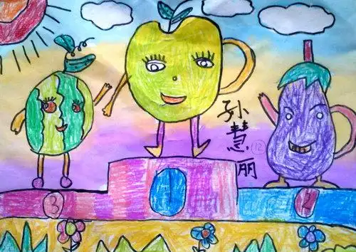 领奖台上/少儿绘画作品/儿童画/网络美术馆_中国少儿美术教育网