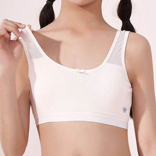 女童背心第一阶段13岁女孩发育网眼内衣小学生发育内衣