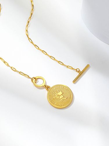 5g黄金女王金币项链999足金女王牌吊坠女款圆牌锁骨项链老婆礼物