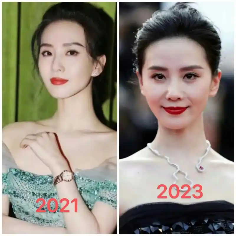 刘诗诗变化这么大吗?面相哪里变了?莹润饱满与憔悴的区别.田宅 - 抖音