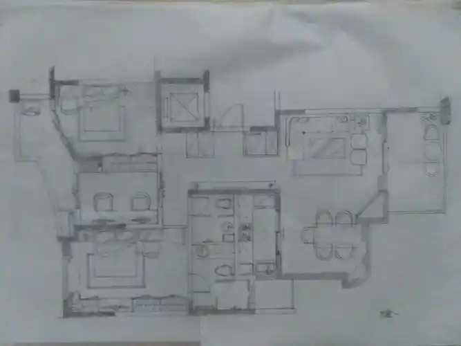 平面布局手绘图