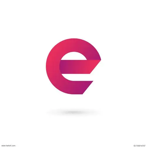 letter e logo icon design template elements